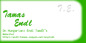 tamas endl business card